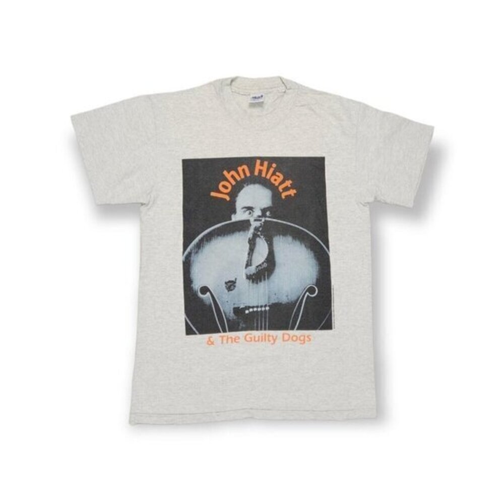 Vintage John Hiatt The Guilty Dogs T Shirt 1993 Anvil Mens Large‎